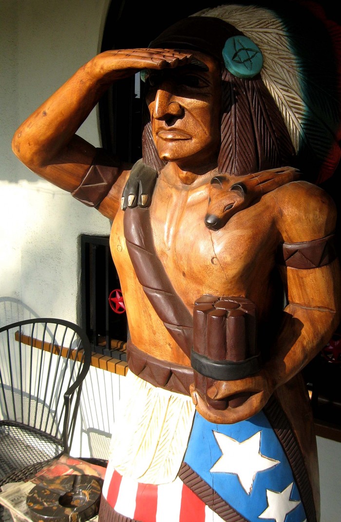 cigar store indian Mike Jay